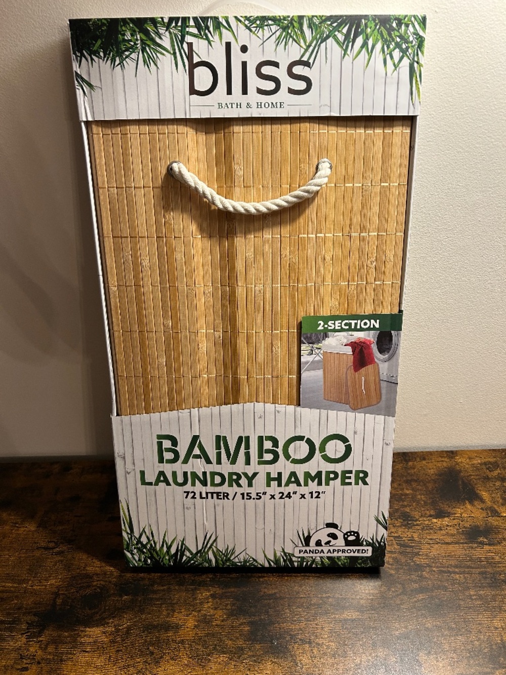 Bliss bamboo hamper